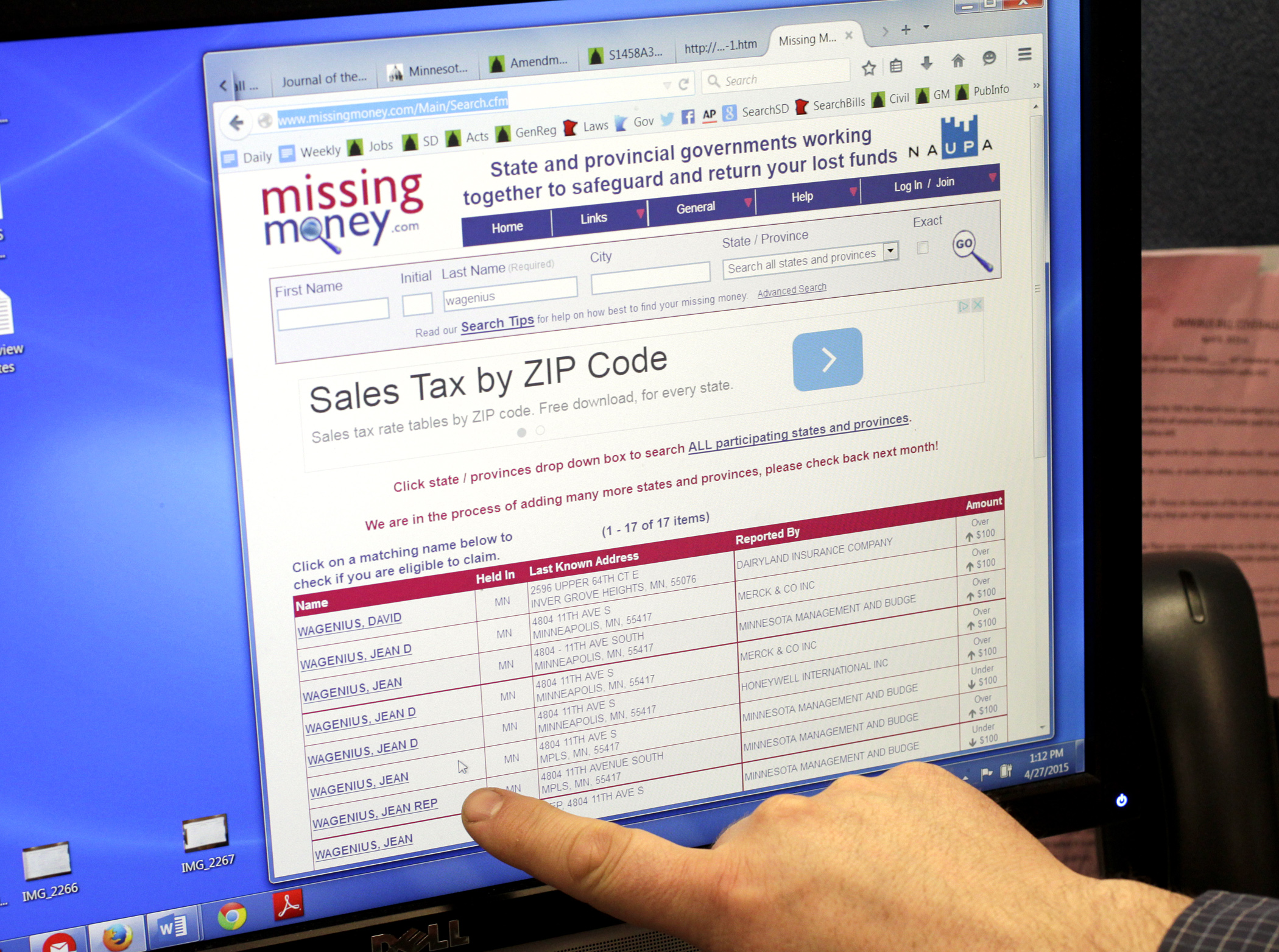 MissingMoney.com is the unclaimed property site used by 26 states, including Minnesota to help people track what’s left behind, says Rep. Joe Atkins.